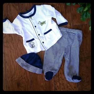 Baby boy 3 piece outfit.
